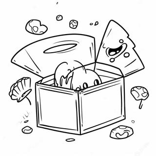 Funny Sticky LankyBox Adventures Coloring Page | Sticky LankyBox coloring page
