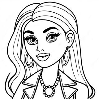 Fashion Bratz Coloring Page | Fashion Bratz coloring page