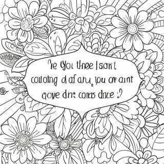 Sarcastic Quote Coloring Page | Sarcastic coloring page