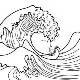 Tsunami Coloring Page | Tsunami coloring page
