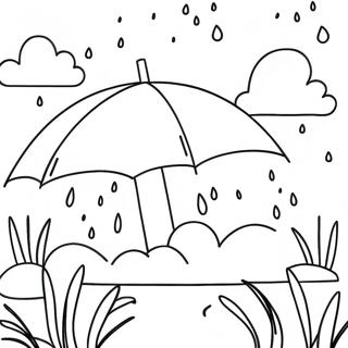 April Showers Coloring Page | April coloring page