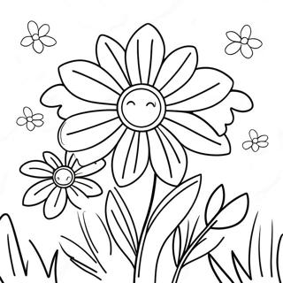 Spring Flowers Coloring Page | April coloring page
