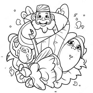 Creative MomJunction Family Coloring Page | MomJunction coloring page