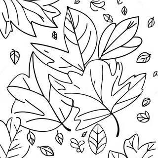 Fall Leaves Coloring Page | Fall Leaves coloring page