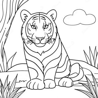 Big Cats Coloring Page | Big Cats coloring page
