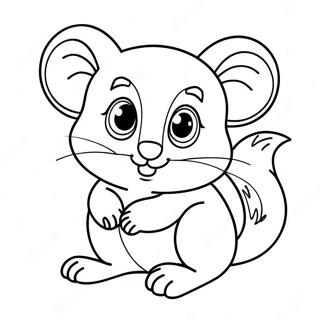 Cute Possum Coloring Page | Possum coloring page