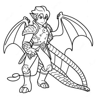 Dragon Prince Coloring Page | Dragon Prince coloring page