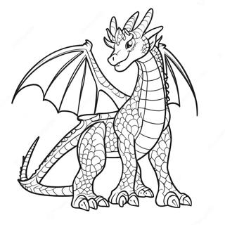 Majestic Dragon Prince Coloring Page | Dragon Prince coloring page
