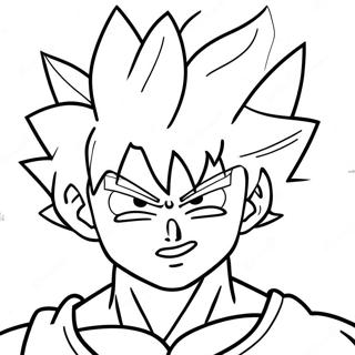 Goku Super Saiyan Sininen Värityskuvat