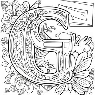 Letter G Coloring Page | Letter G coloring page