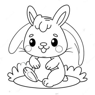 Kawaii Bunny Coloring Page | Kawaii Bunny coloring page