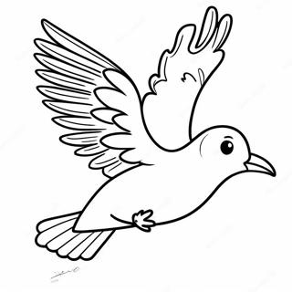 Bird Flying Coloring Page | Bird Flying coloring page