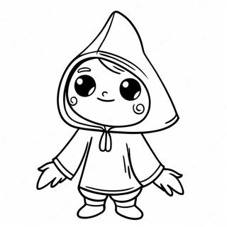 Little Nightmares Character Coloring Page | Little Nightmares coloring page