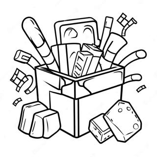 Minecraft Tools Coloring Page | Minecraft Tools coloring page