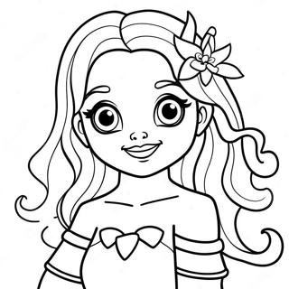 Rainbow High Bella Coloring Page | Rainbow High Bella coloring page