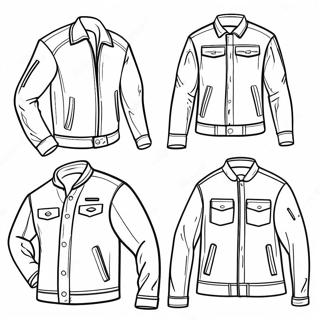 Jacket Coloring Page | Jacket coloring page