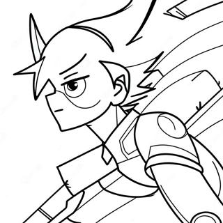 Tracer in Action Coloring Page | Overwatch coloring page