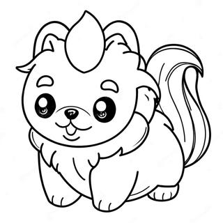 Pomeranian Puppy Coloring Page | Pomeranian coloring page