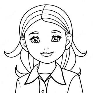 Skyler from Rainbow High Coloring Page | Rainbow High Skyler coloring page