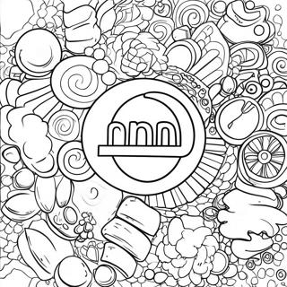 Mini Brands Logo Coloring Page | Mini Brand coloring page