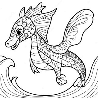 Seawing Coloring Page | Seawing coloring page