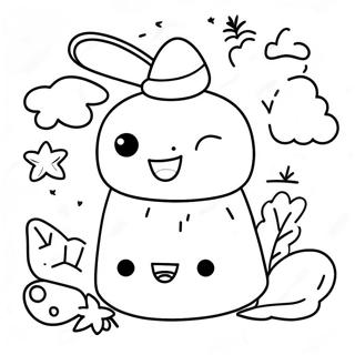 Kawaii Cute Doodle Coloring Page | Kawaii Cute Doodle coloring page