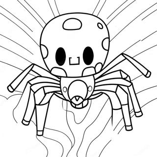 Minecraft Spider Coloring Page | Minecraft Spider coloring page
