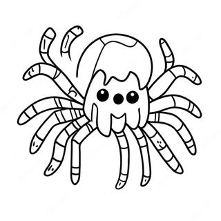 Araña De Minecraft Páginas para Colorear