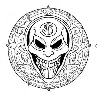 Slipknot Logo Coloring Page | Slipknot coloring page