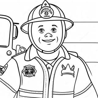 Marshall Firefighter Coloring Page | Marshall coloring page