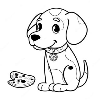 Marshall with Dalmatian Puppy Coloring Page | Marshall coloring page