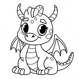 Cute Baby Dragon Coloring Page | Baby Dragon coloring page