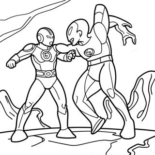 Ultraman Halaman Mewarnai
