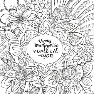 Motivational Quotes with Beautiful Designs Coloring Page | Uplifting Inspirational Quotes coloring page