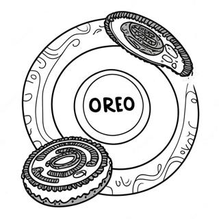 Oreo Cookie Coloring Page | Oreo coloring page