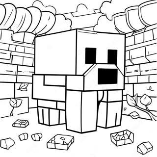 Minecraft Coloring Page | Minecraft coloring page