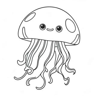 Jellyfish Coloring Page | Jellyfish coloring page