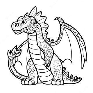 Cool Badass Dragon Coloring Page | Cool Badass coloring page