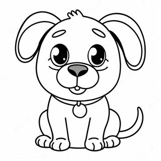 Funny Dog Coloring Page | Funny Dog coloring page