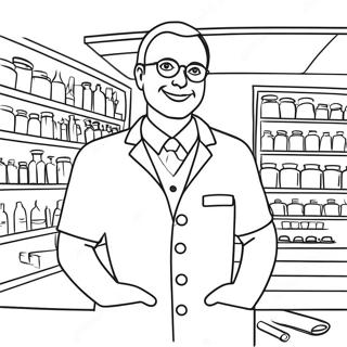Pharmacy Coloring Page | Pharmacy coloring page