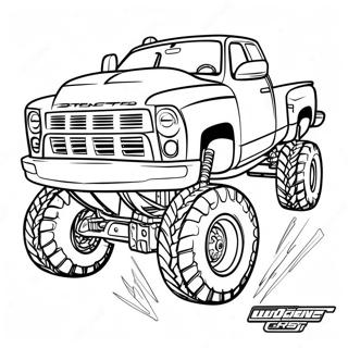 Höjd Chevy Lastbil Målarbild | Höjd Chevy Truck målarbild