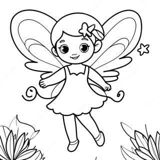 Fairy Coloring Page | Fair coloring page