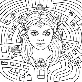 Labyrinth Coloring Page | Labyrinth coloring page