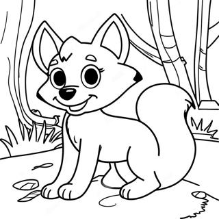 Fox and the Hound Coloring Page | Fox and the Hound coloring page