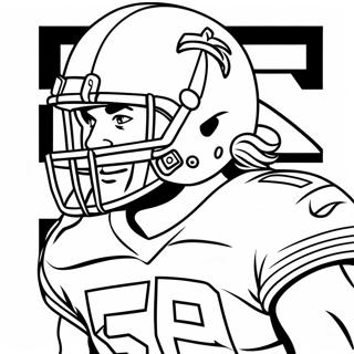 Christian McCaffrey Coloring Page | Christian McCaffrey coloring page