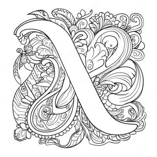 Letter X Coloring Page | Letter X coloring page
