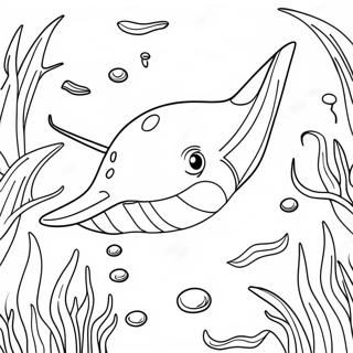 Manta Raya Páginas para Colorear