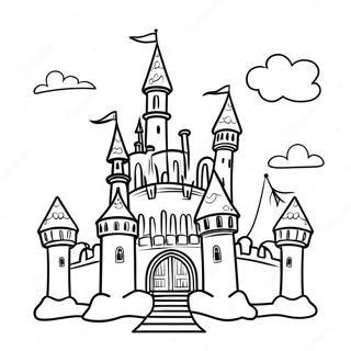 Fairy Tale Castle Coloring Page | Fairy Tale coloring page