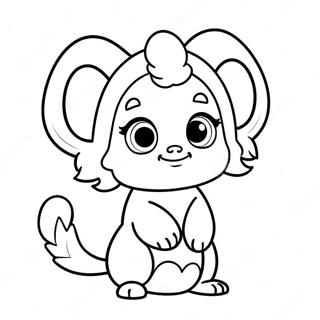 Cute Doma Character Coloring Page | Doma coloring page