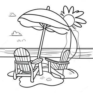 Spiaggia Estate Pagine da Colorare